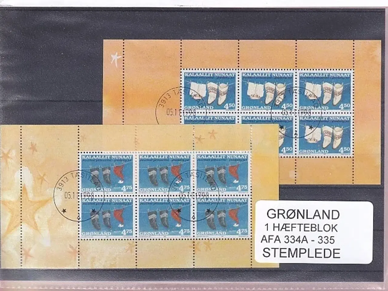 Billede 1 - Grønland - Hæfteblokke AFA 334 A- 335 - Stemplet
