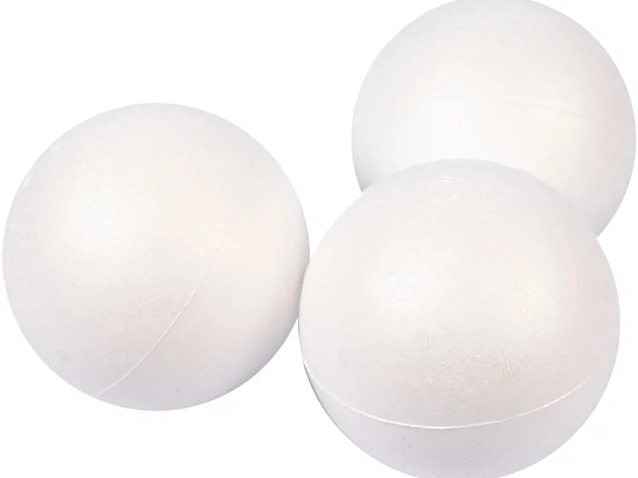 Billede 1 - Kugle, diam. 10 cm, hvid, 25stk./ 1 pk.