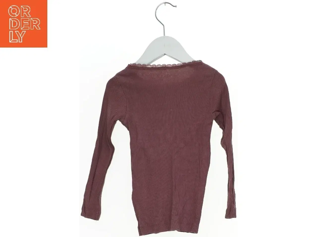Billede 2 - Langærmet bluse med blondekant fra Name It (str. 98)