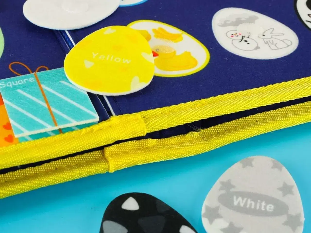 Billede 17 - Sanse-montessori aktivitetsboard i rygsagtskuffert – blå