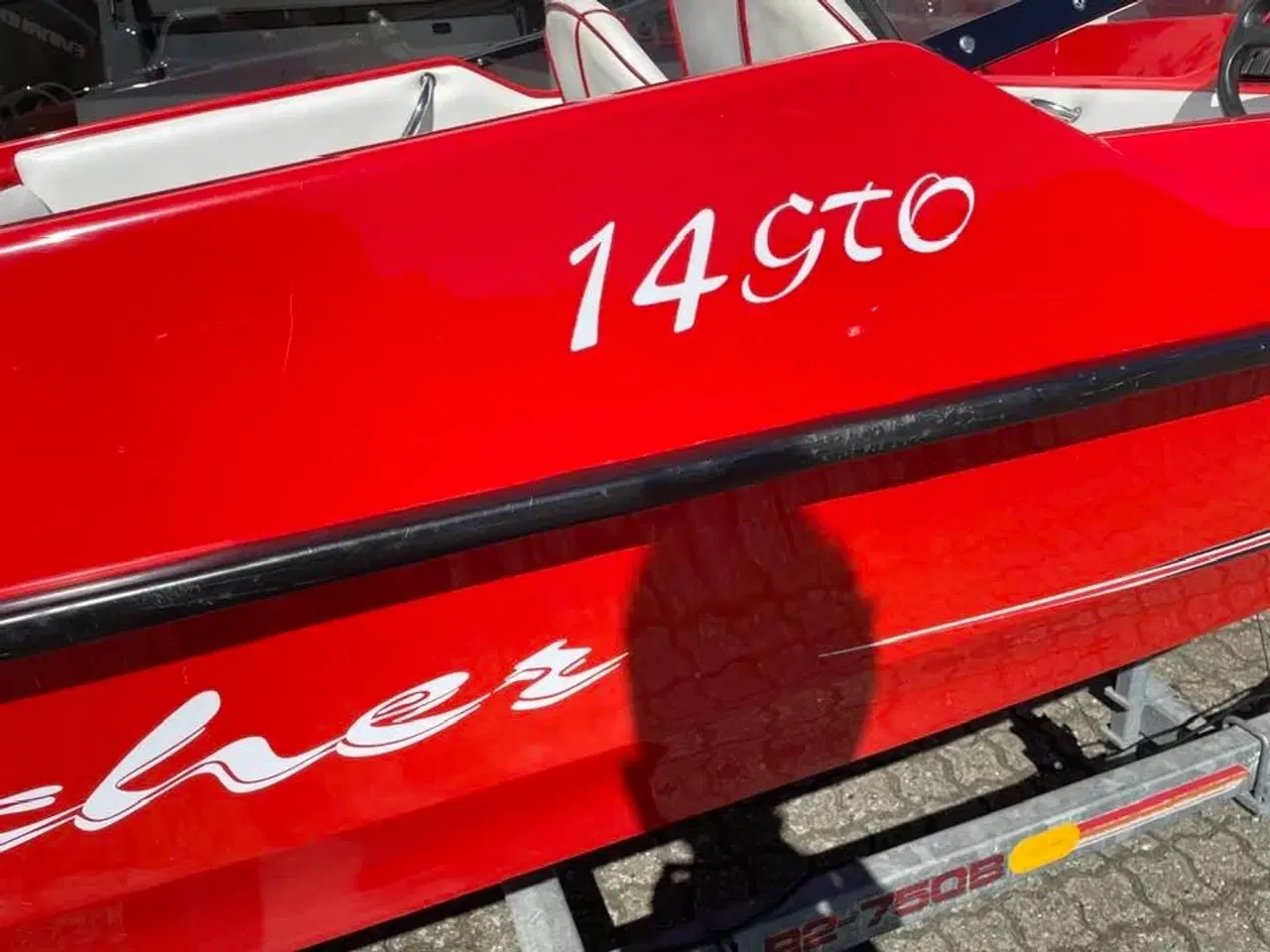 Billede 2 - 14 GTO med 60 hk Evinrude E-Tec og 750 kg trailer