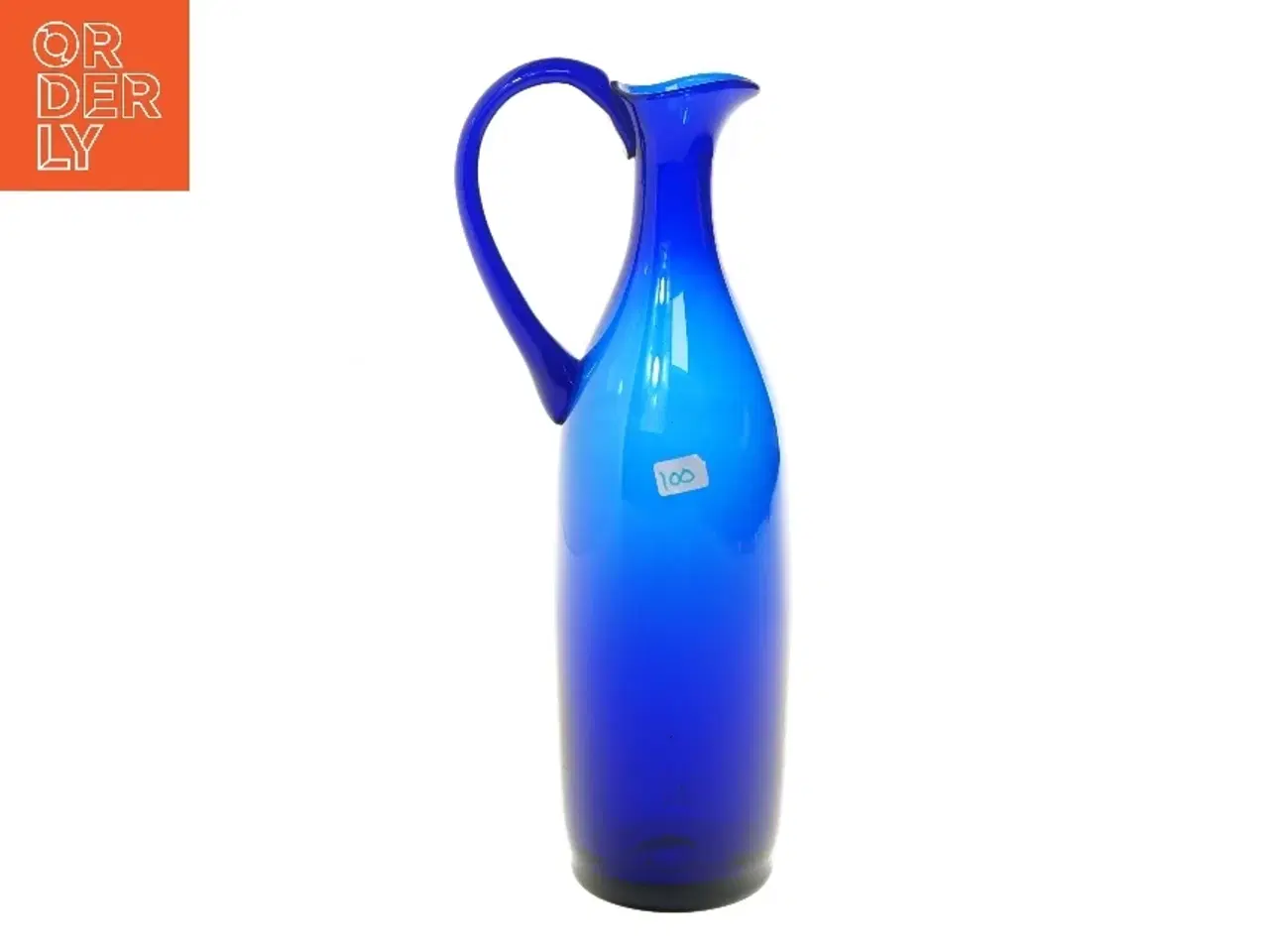 Billede 2 - Blå glas kande fra Bergdala (str. 30,5 cm)