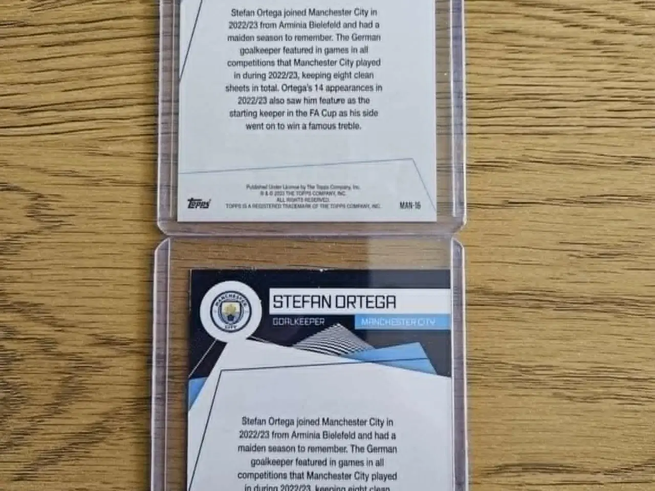 Billede 2 - Manchester City Stefan Ortega Fodboldkort