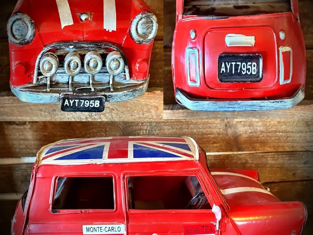 Billede 1 - * Blik-bil - Morris (rød)