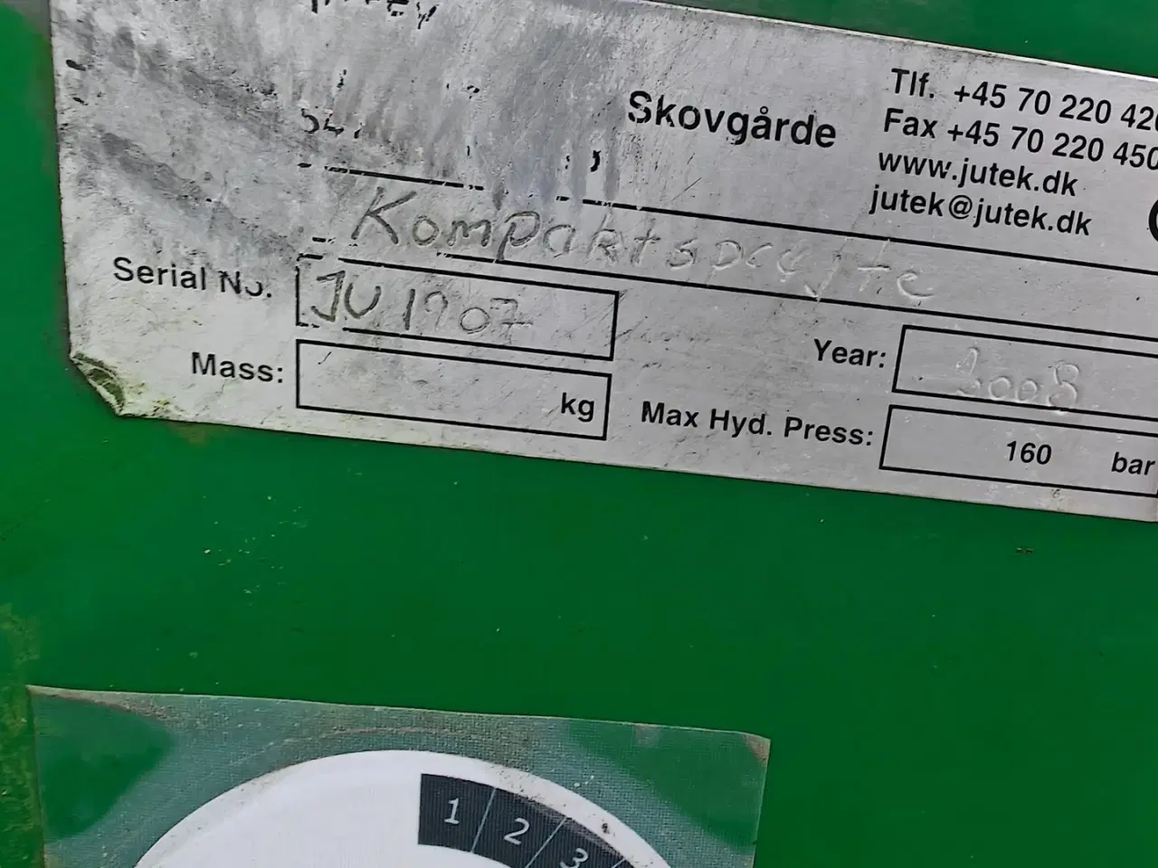 Billede 6 - Jutek Kompaktsprøjte Afskærmet sprøjte