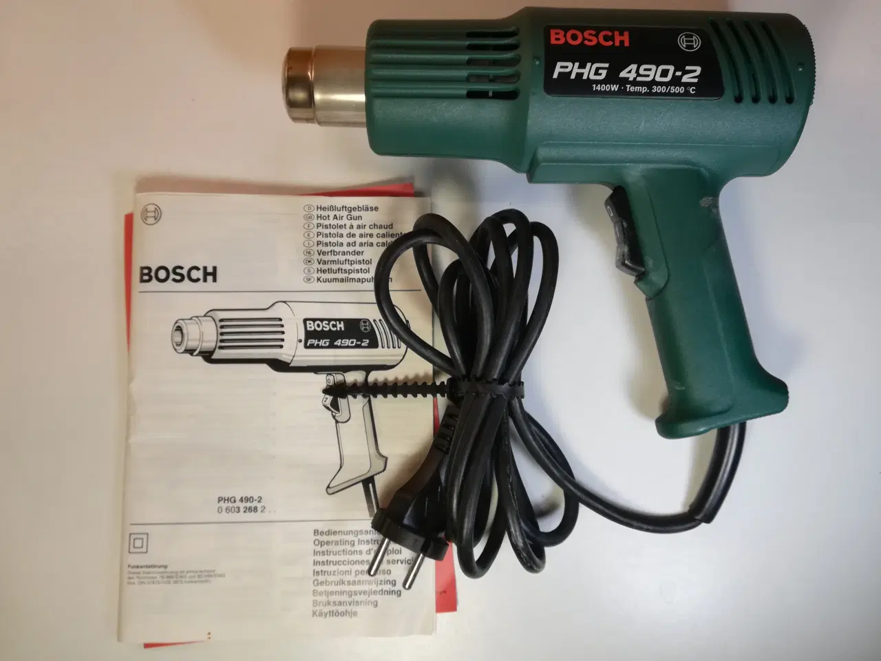 Billede 1 - Bosch PHG 490-2 varmluftpistol, 1400W