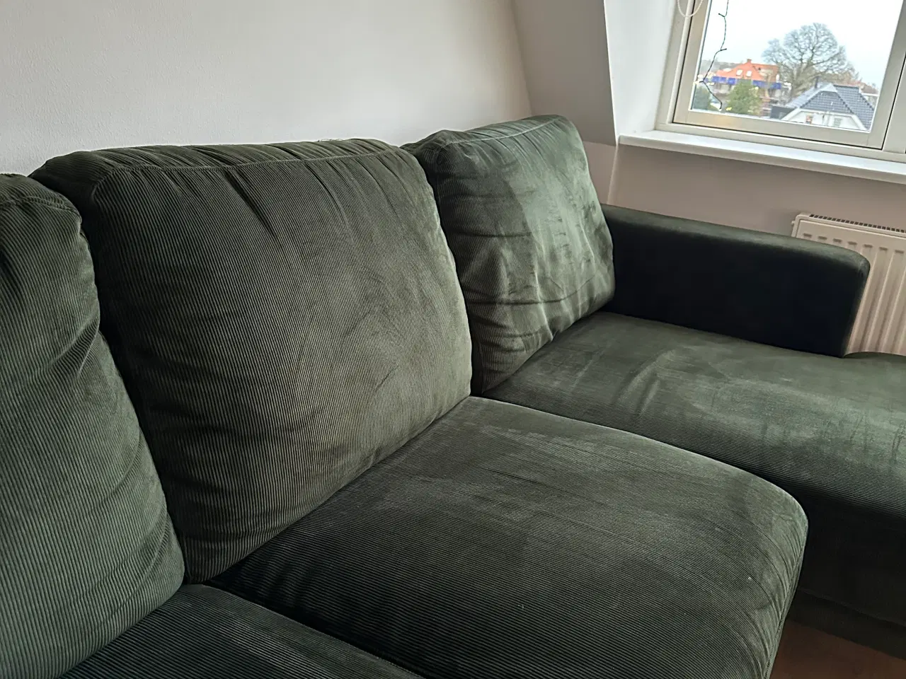 Billede 5 - Sofa i grøn velour