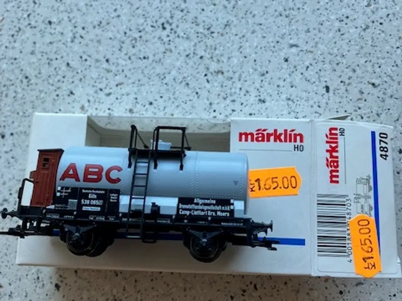 Billede 1 - Marklin 4870 DR Køln ABC Tankvogn med Bremsehus Le