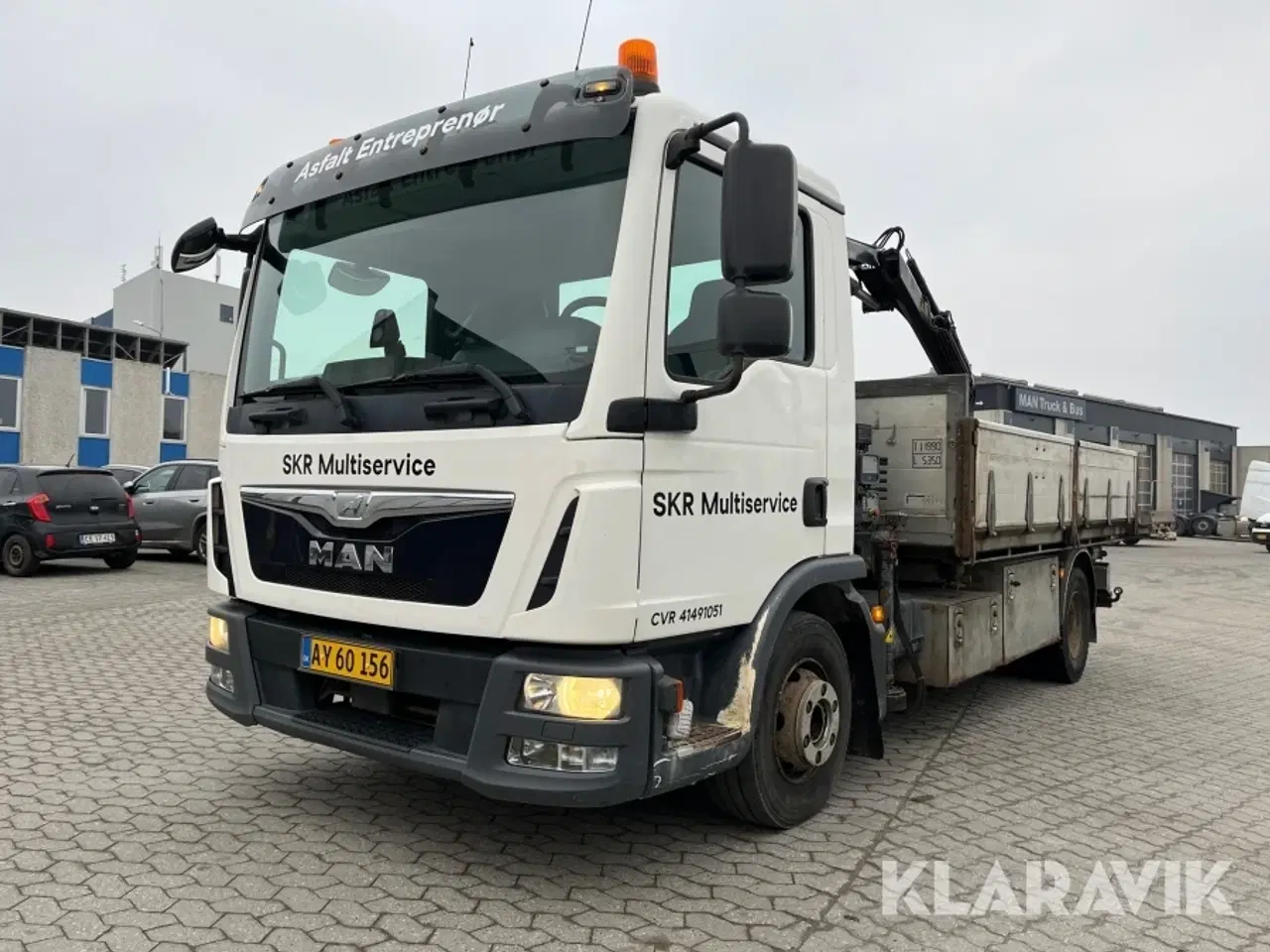 Billede 1 - Lastbil MAN TGL 12.220 med kran og lad