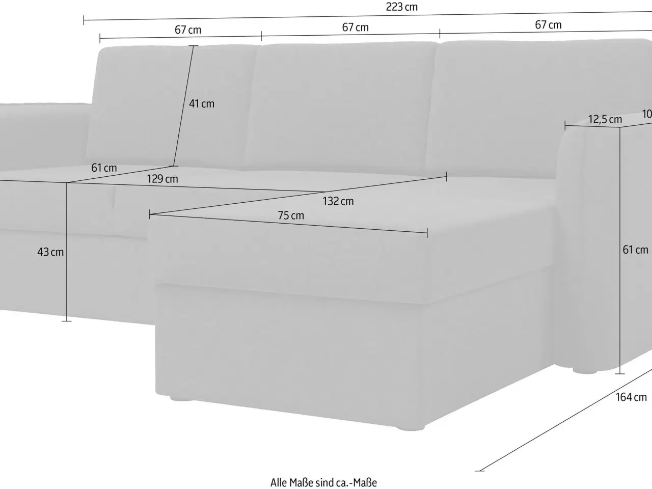 Billede 2 - Hjørnesovesofa DELAWARE   