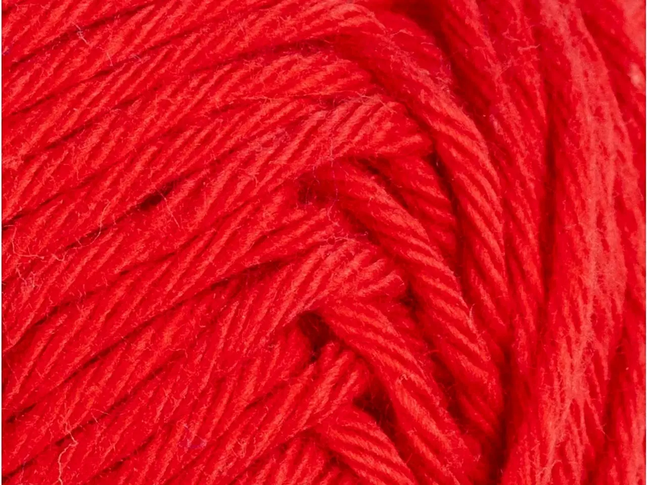 Billede 1 - Luksus Bomuldsgarn 8/8 - Mørk Rød, 50g