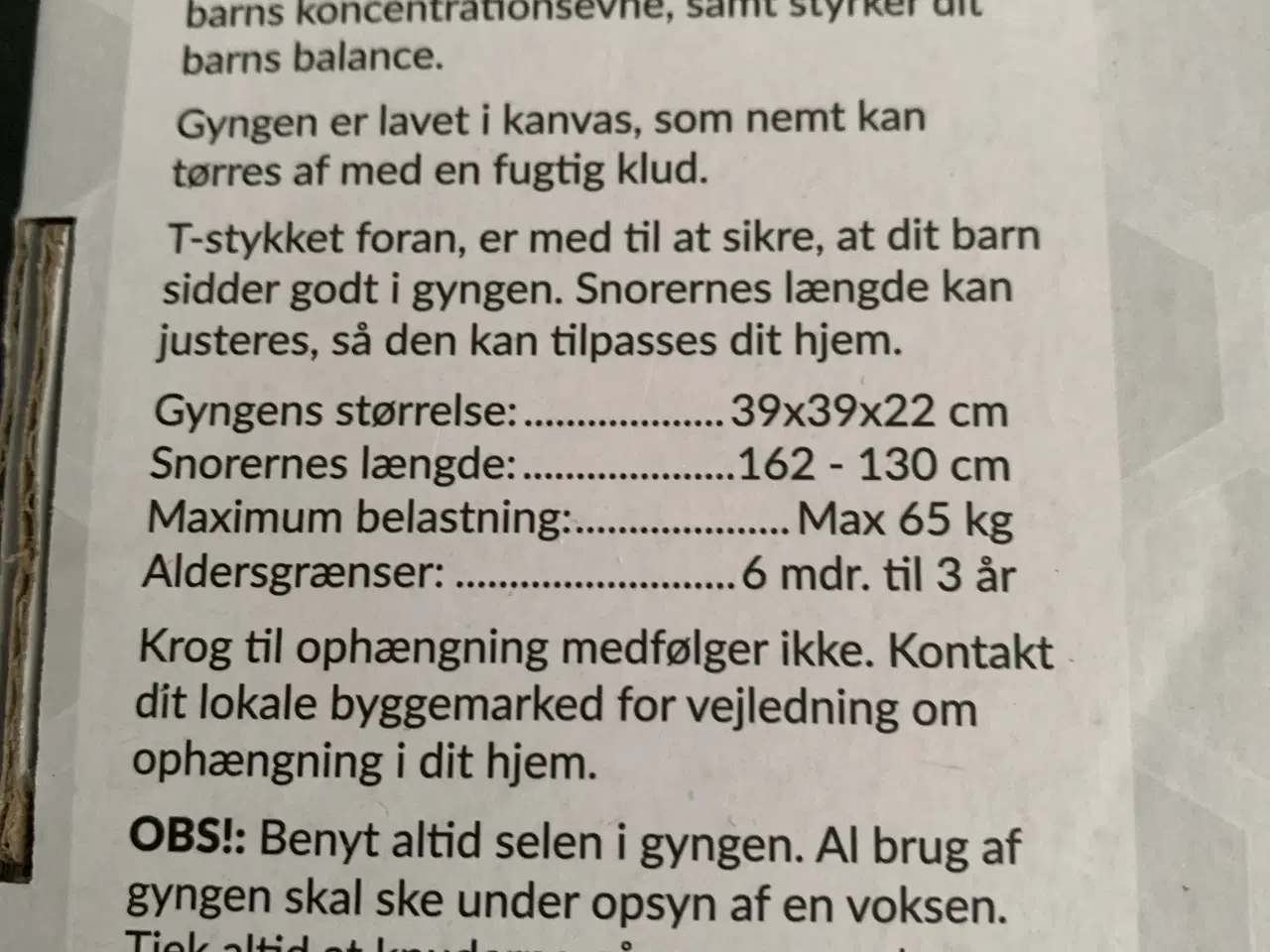 Billede 4 - Babygynge - NY