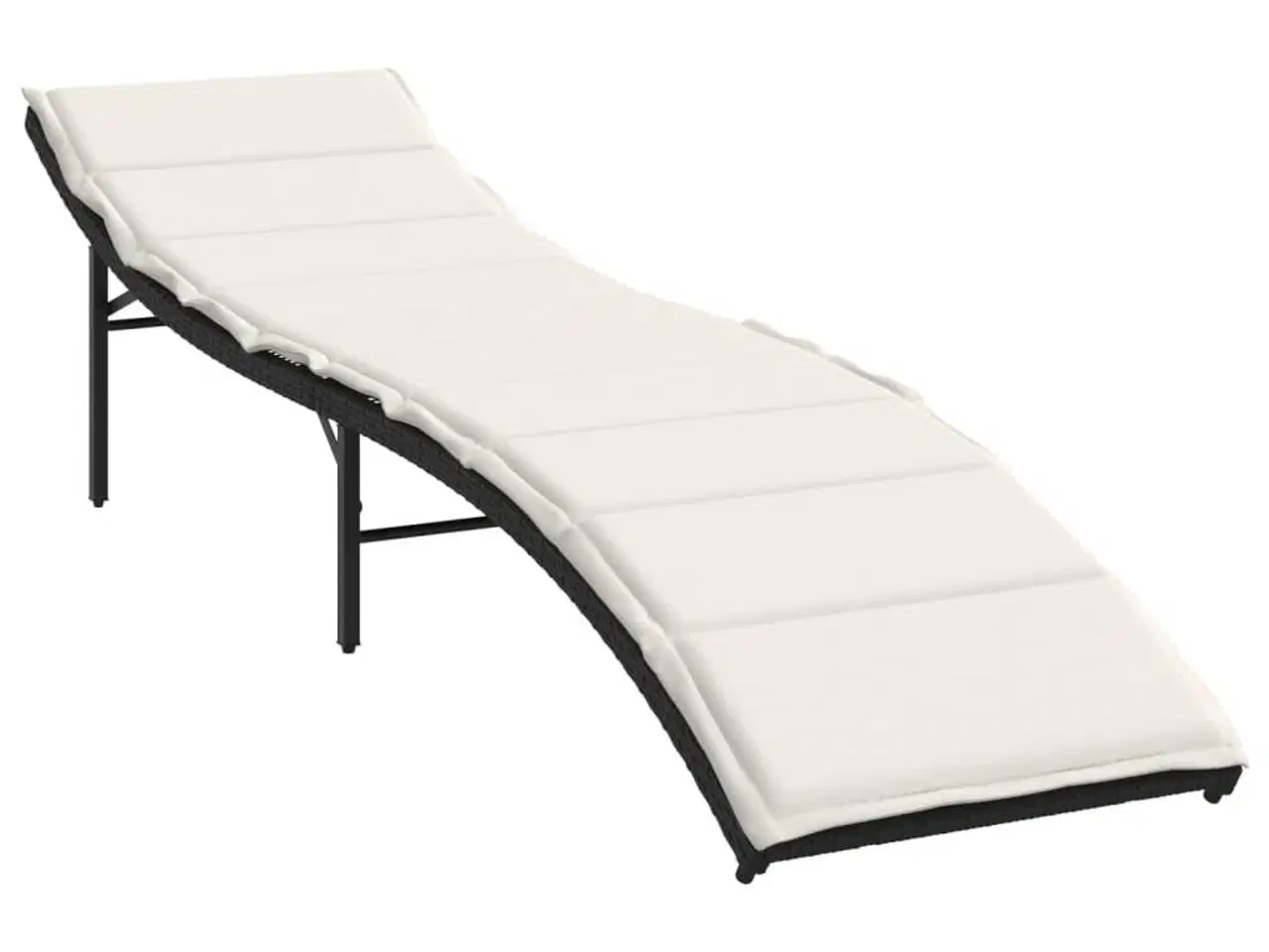 Billede 4 - Liggestole 2 stk. med bord polyrattan sort