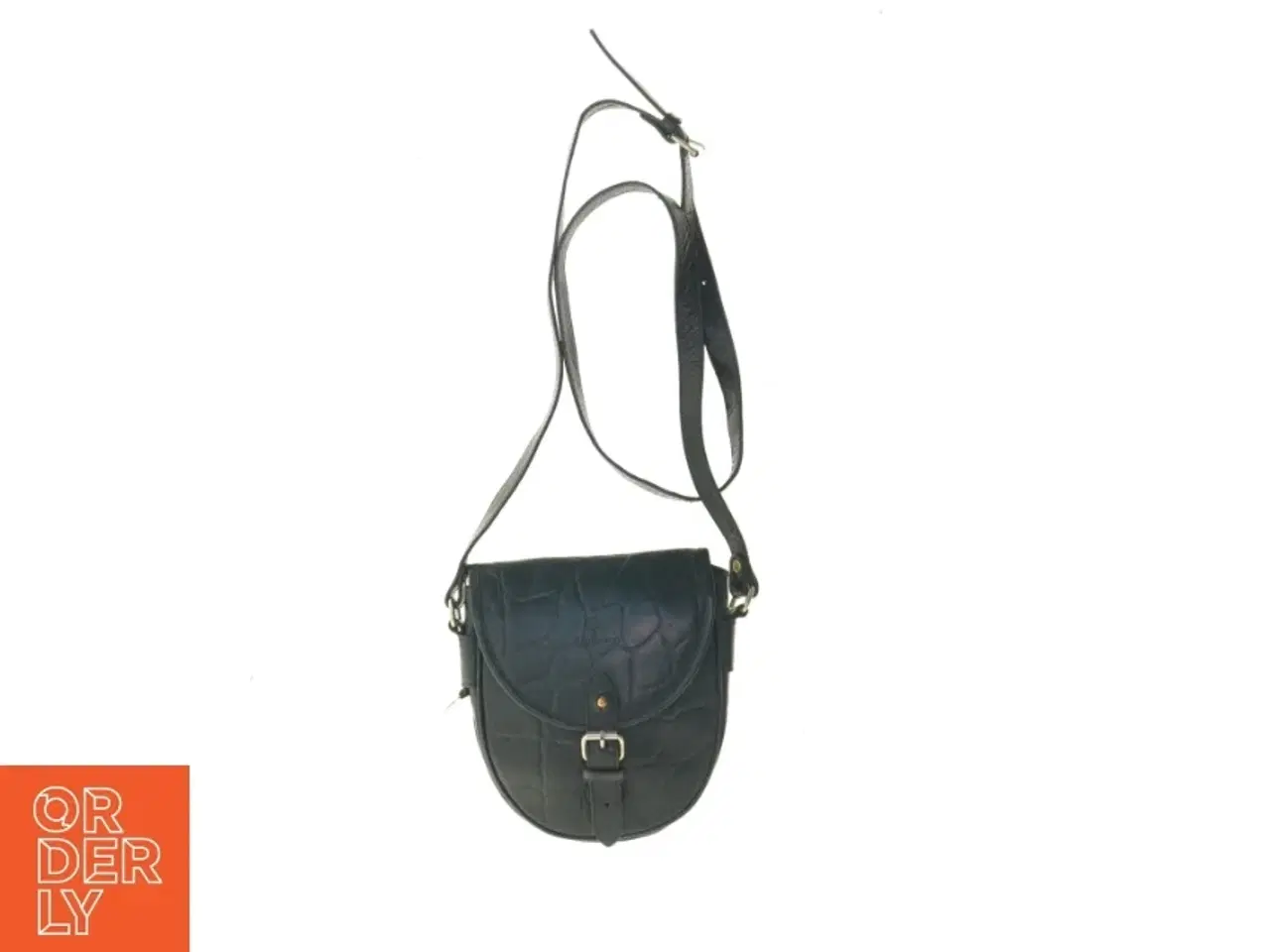 Billede 1 - Sort læder crossbody-taske fra Mulberry (str. 18 x 16 cm)