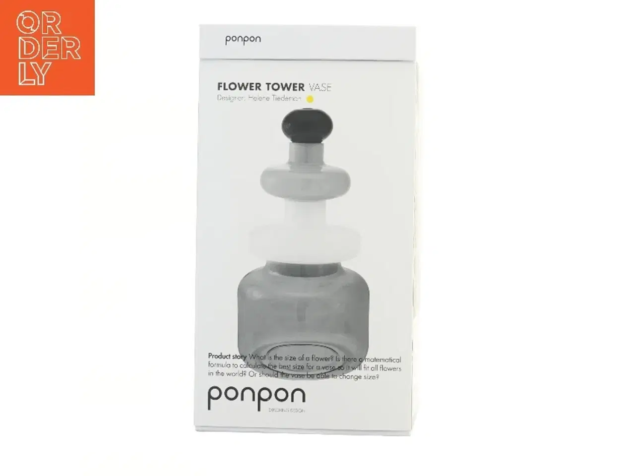 Billede 2 - Ponpon Flower Tower Vase fra Ponpon (str. 33 cm)