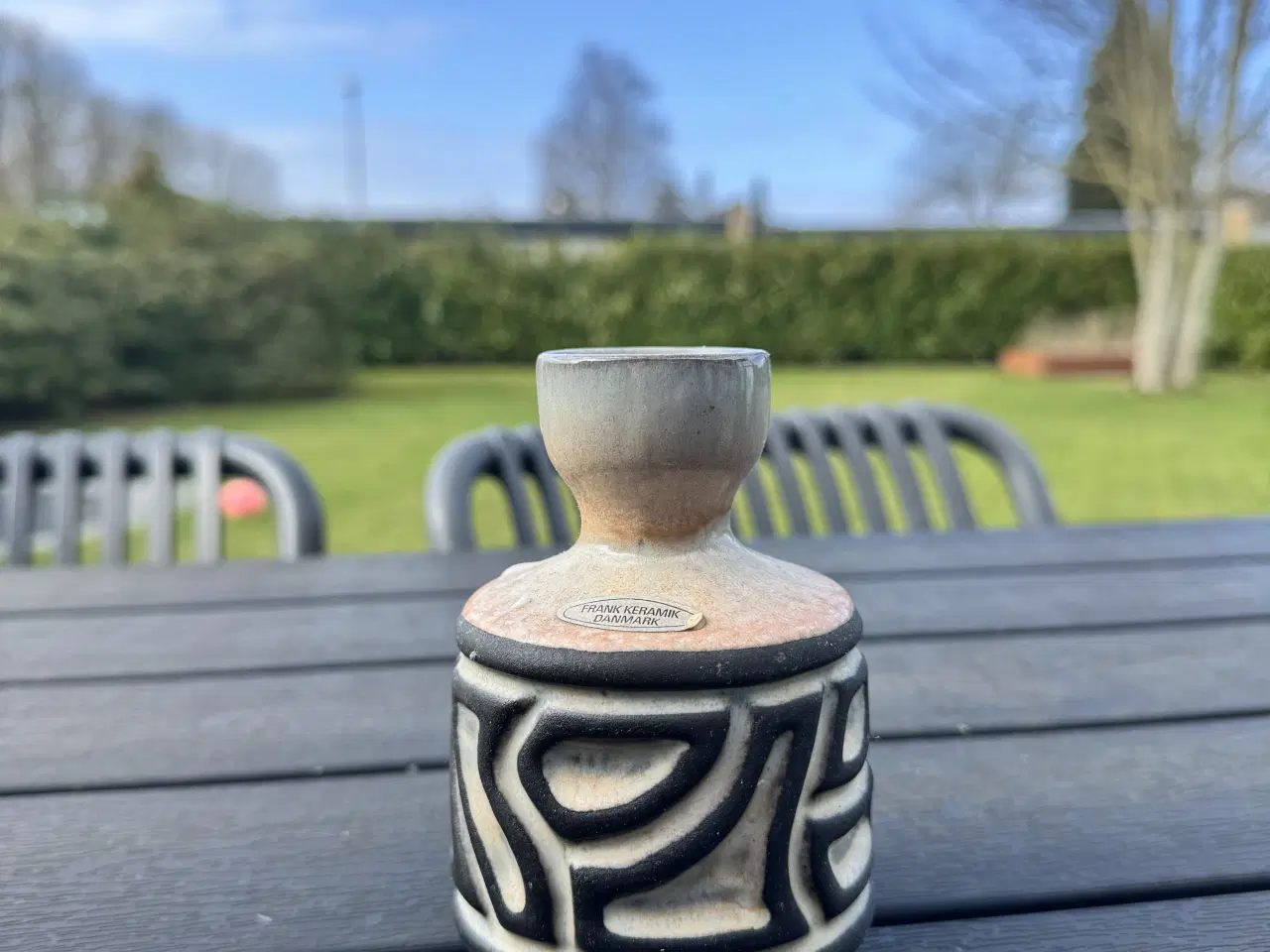 Billede 1 - Keramisk lysestage eller vase