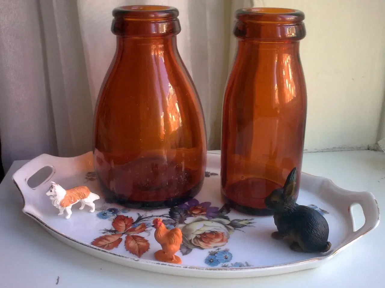 Billede 3 - Rav tone BY-flasker DKF 1960rne 3 SAMLET kreativ