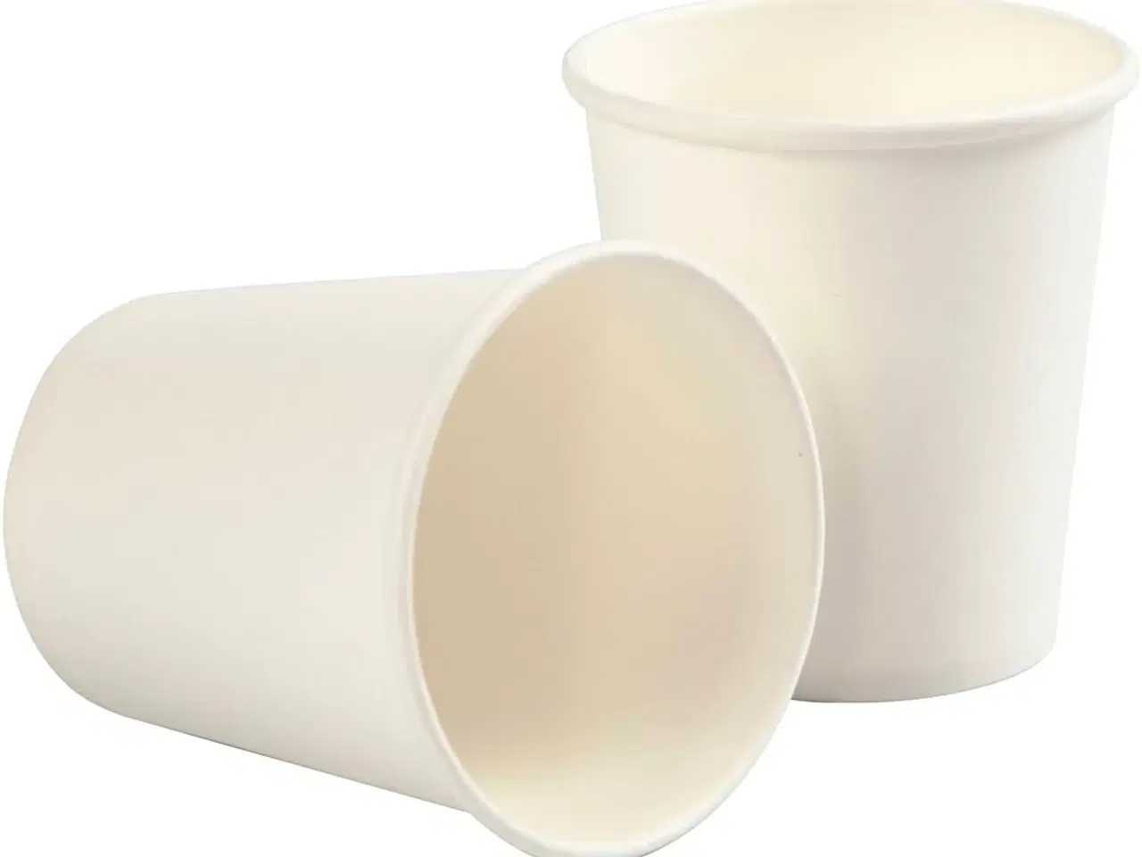 Billede 1 - Papbæger, H: 7,8 cm, diam. 7,2 cm, 205 ml, hvid, 50stk./ 1 pk.