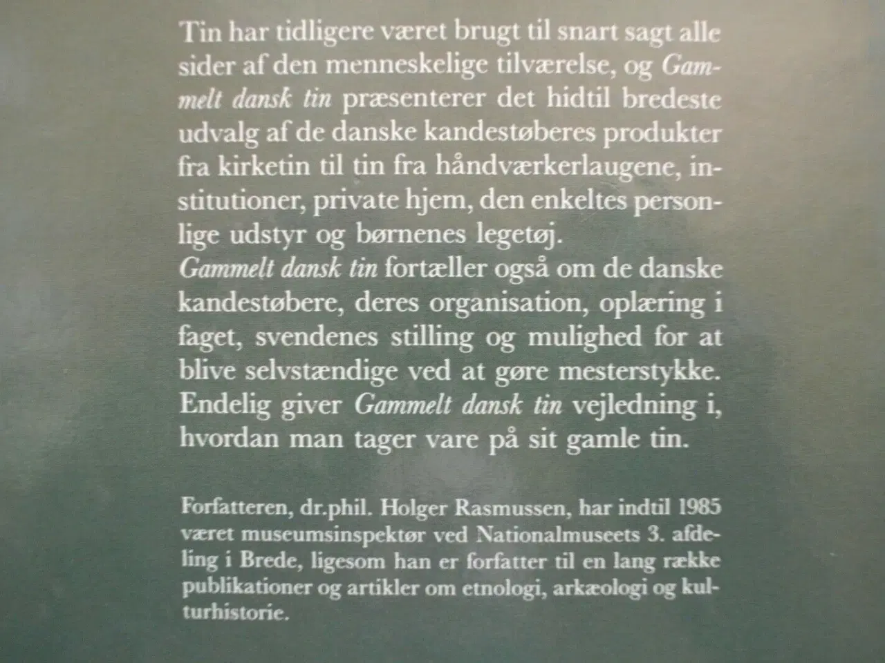 Billede 3 - gammelt dansk tin - kandestøberne og deres arbejde