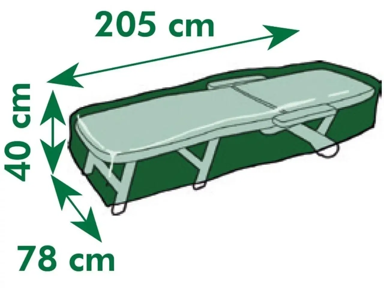 Billede 3 - havemøbelovertræk til lænestole 205x78x40 cm