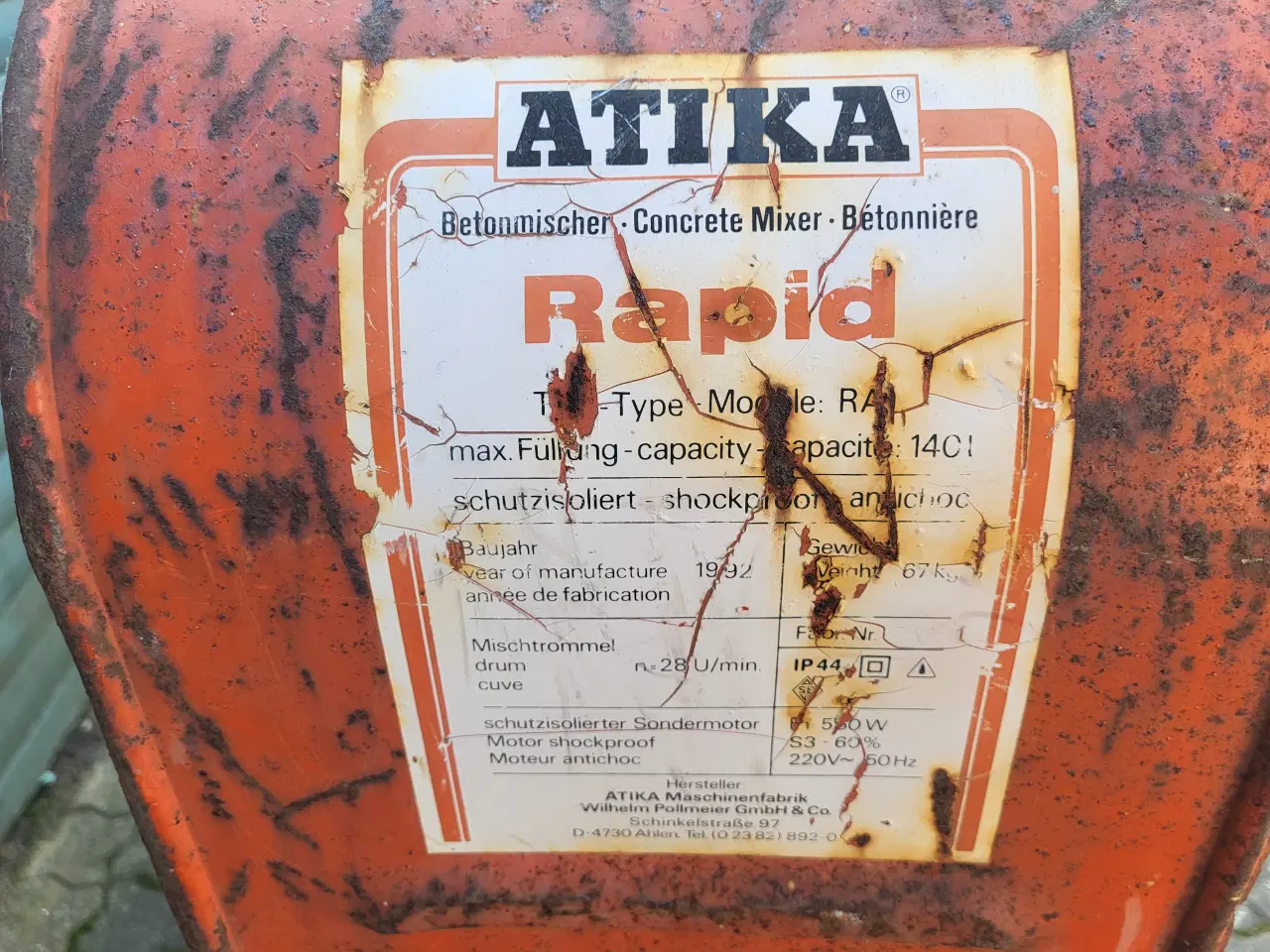 Billede 3 - Cementblander,betonblander,blandemaskine