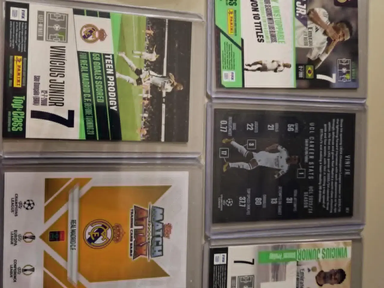 Billede 2 - 5x Vini JR. Fodboldkort