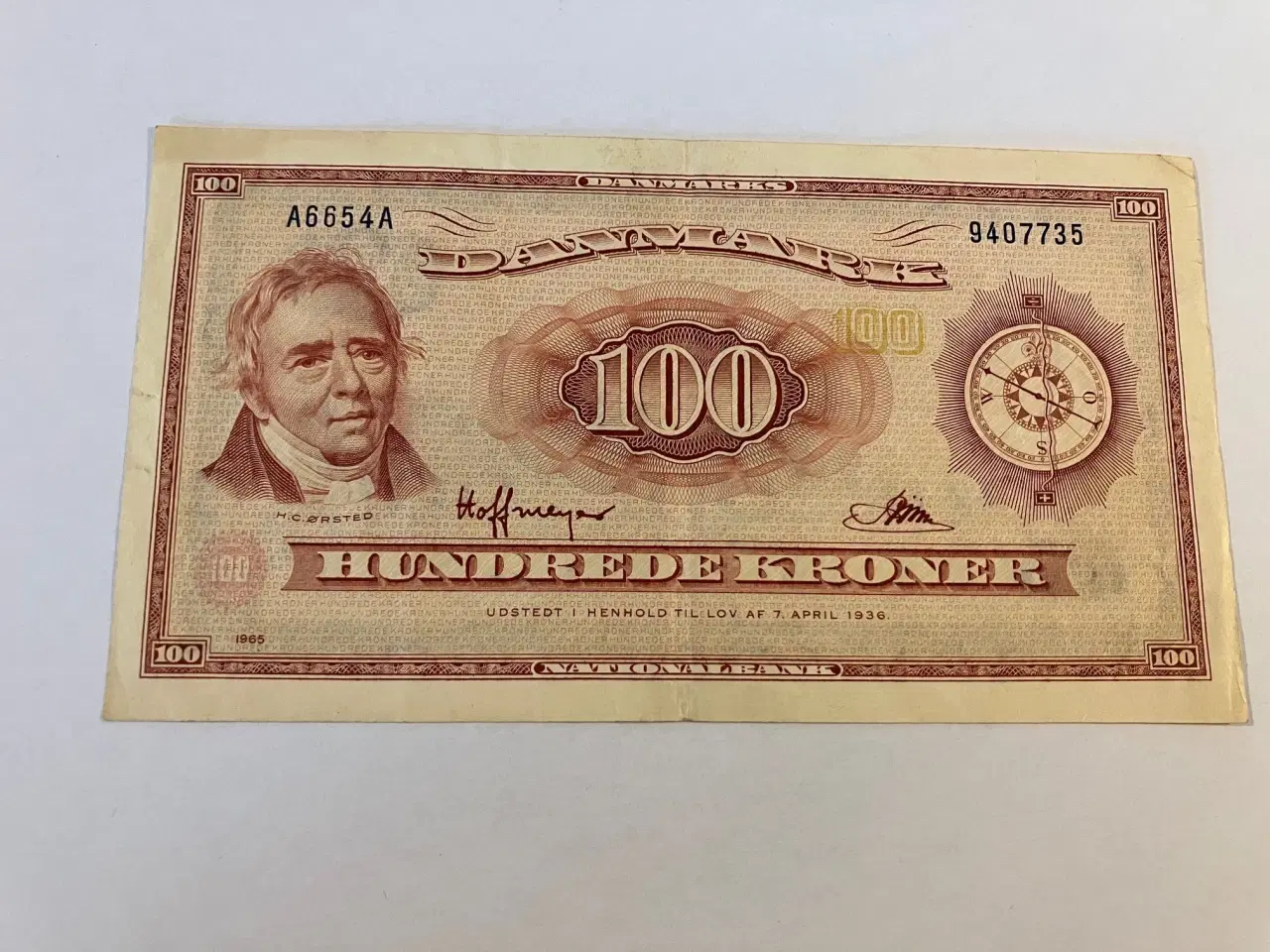 Billede 1 - 100 kroner 1965 Danmark