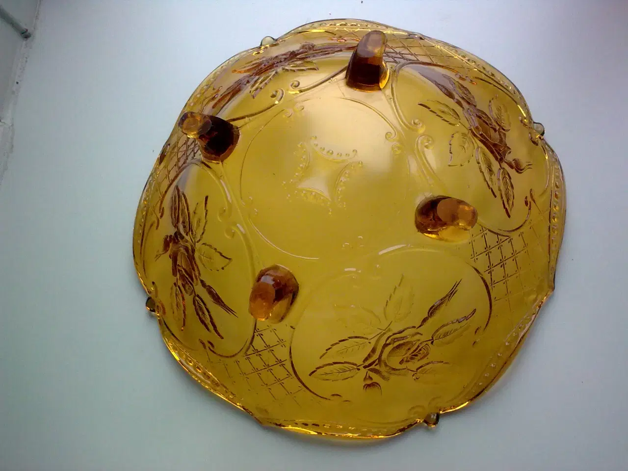 Billede 10 - Gul glas skål retro SOLO salg & rav tone