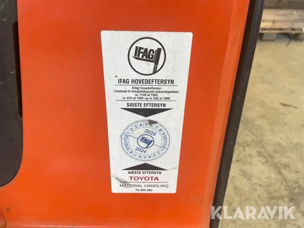 Billede 10 - Elektrisk palleløfter BT SWE 080L