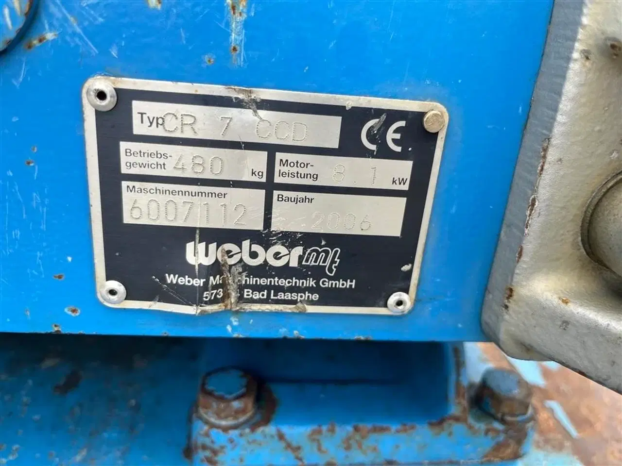 Billede 10 - Weber CR7 COD 480kg Diesel pladevibrator
