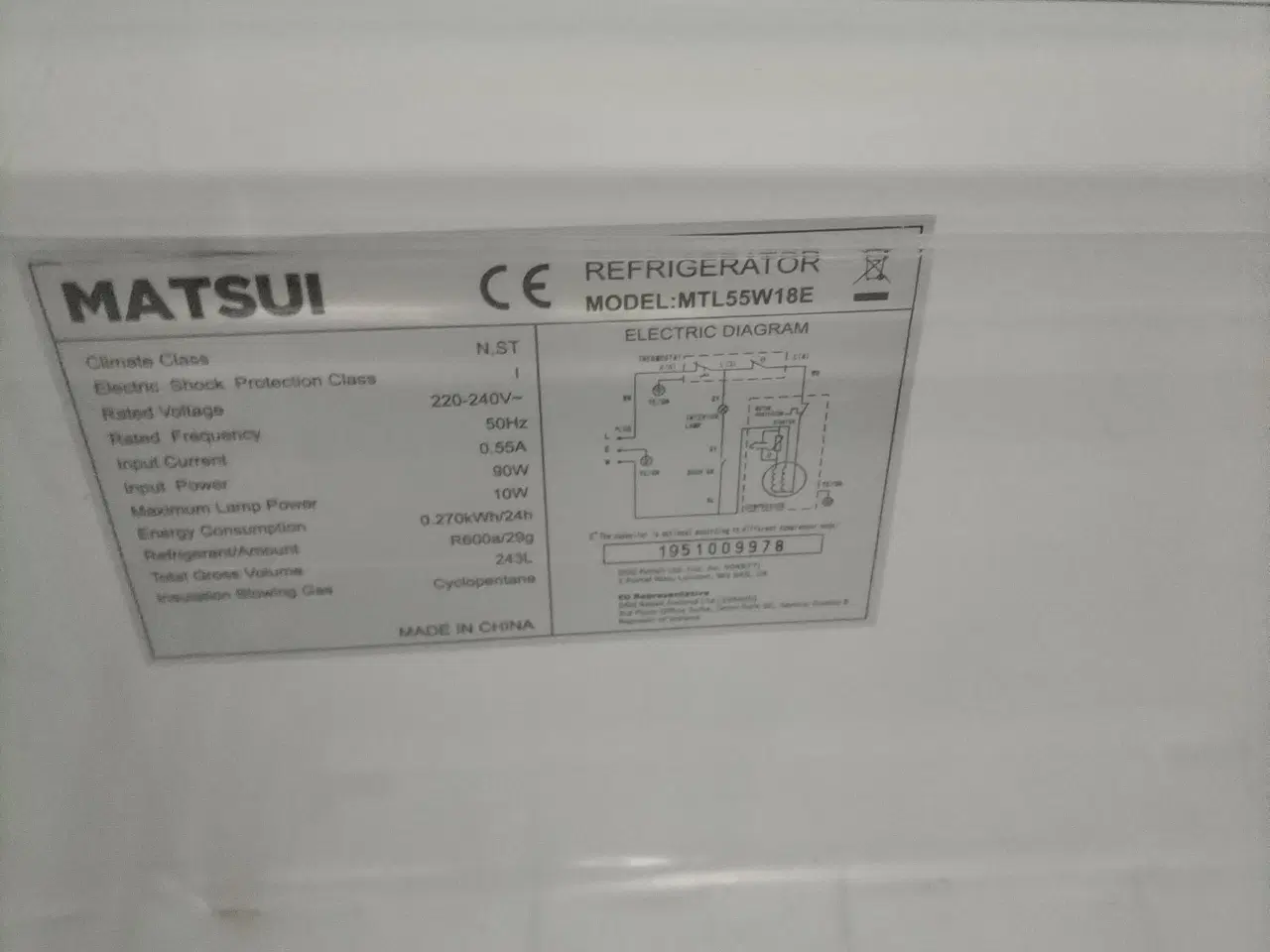 Billede 1 - Køleskab 