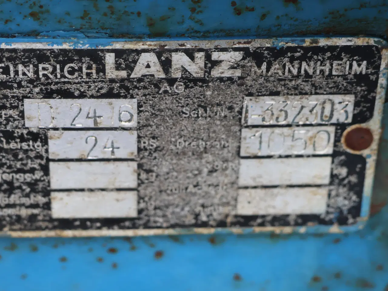 Billede 15 - Lanz Bulldog D2416, 1 cylinder diesel, 2,6L