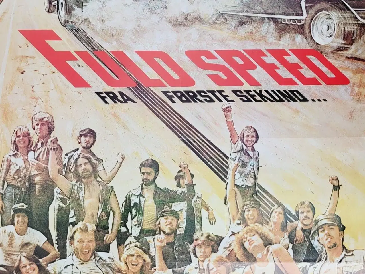 Billede 1 - ⭐️ Plakat: Vintage - Fuld Speed - Fra Første Sekud