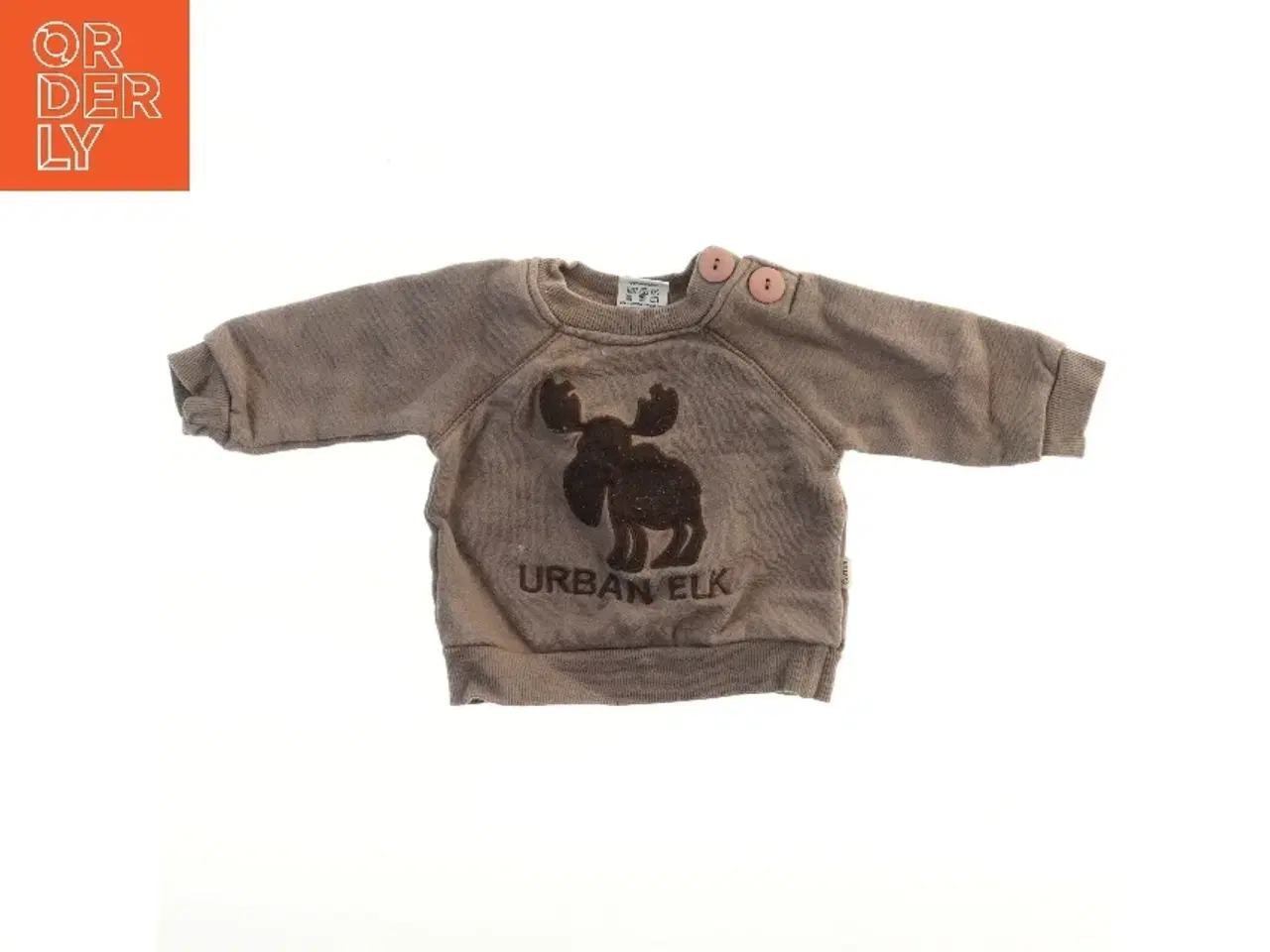 Billede 1 - Børne sweatshirt med elg motiv fra Urban (str. 68)