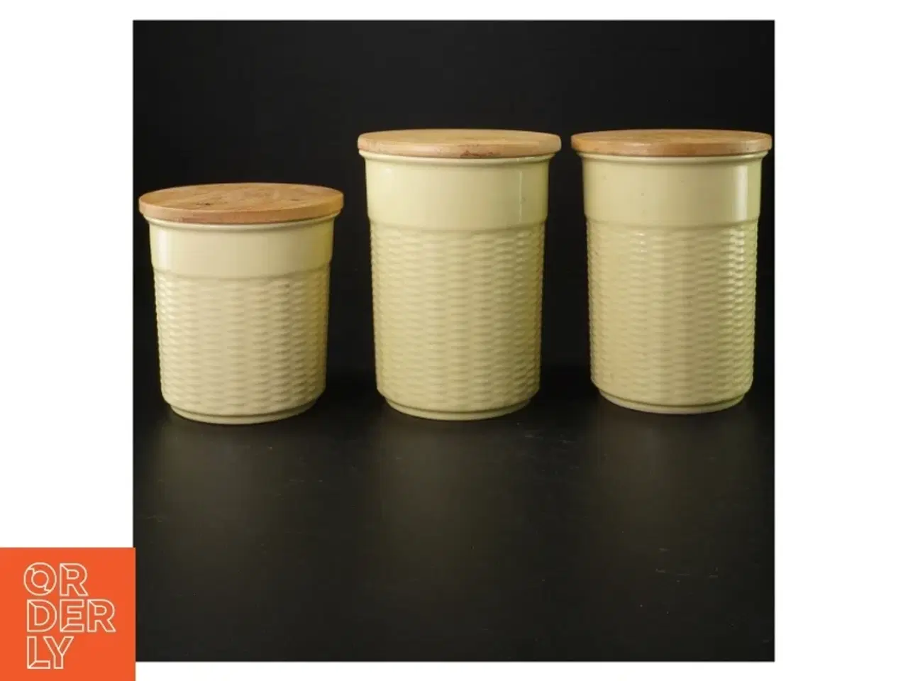 Billede 2 - Porcelæn krukker med låg (str. 12 cm 15 cm)