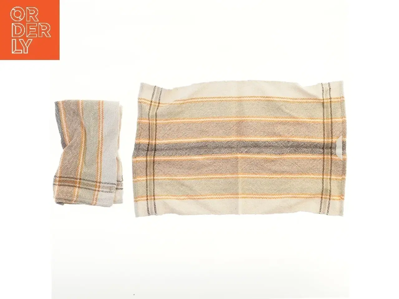 Billede 2 - 2 stk. viskestykker med stribet mønster (str. 2 stk 53,5x33,5 cm)