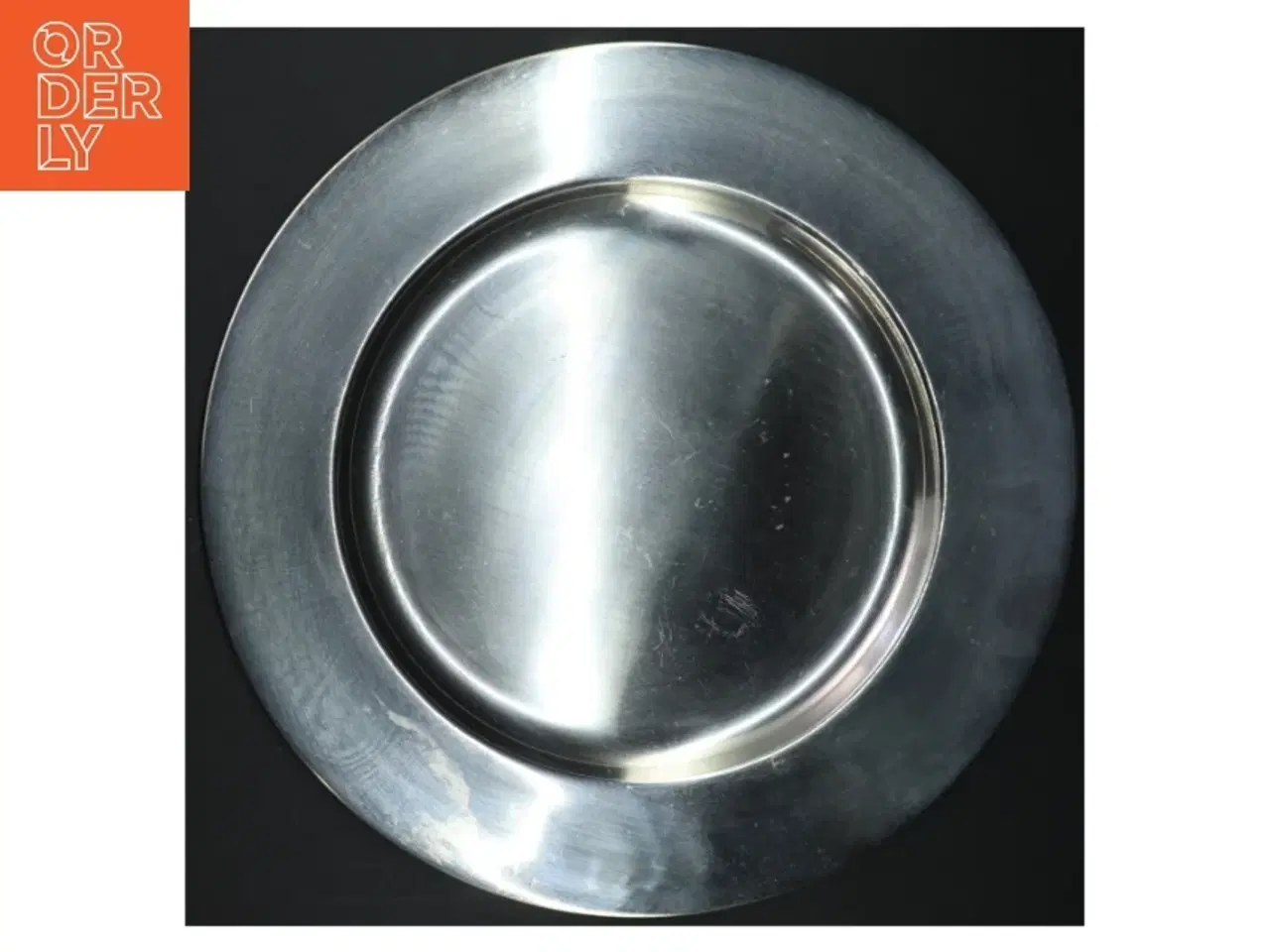Billede 4 - Metal serveringsfad (str. Ø 31 cm)