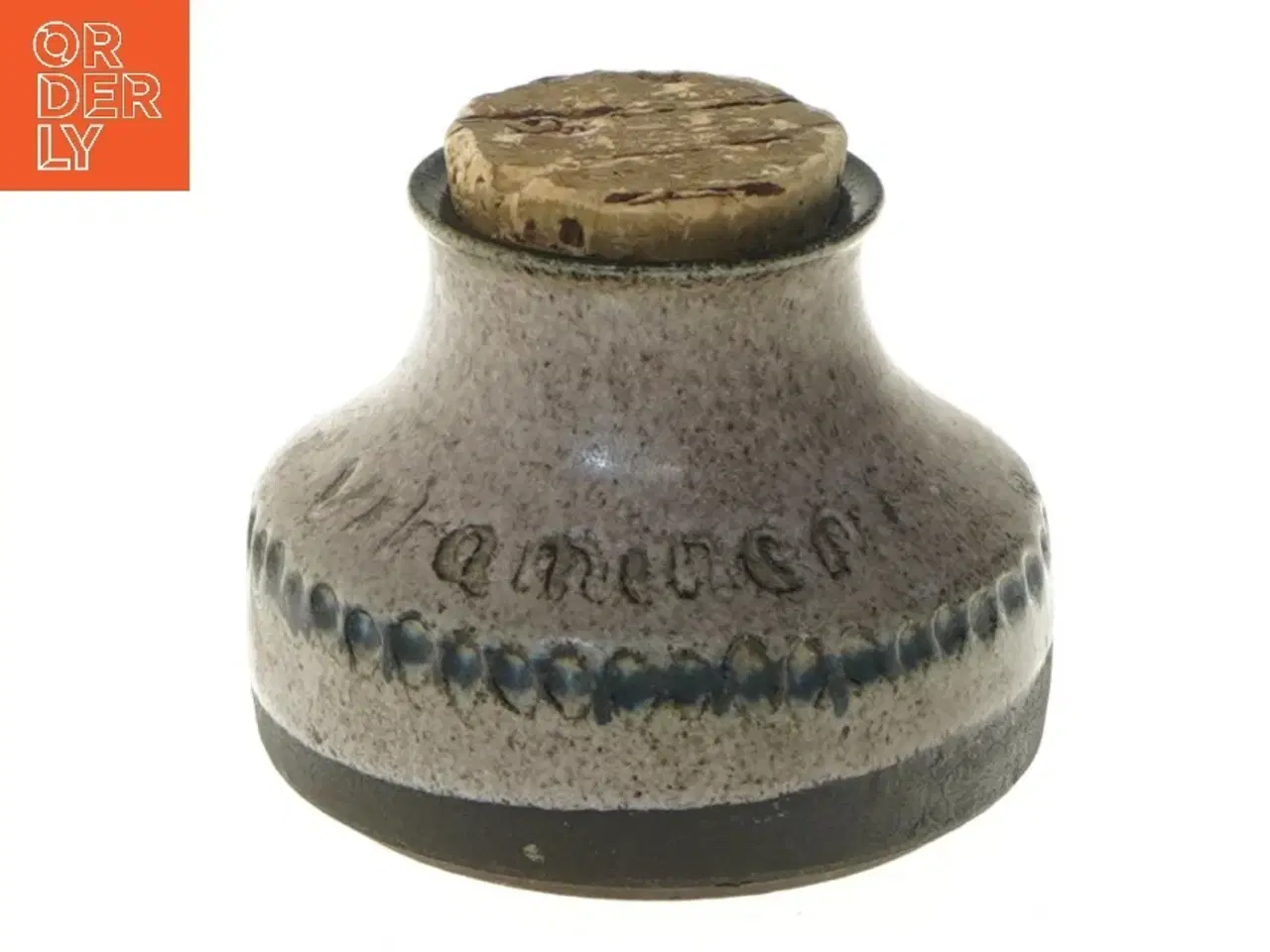 Billede 1 - Keramisk krukke med korkprop (str. 8 cm)