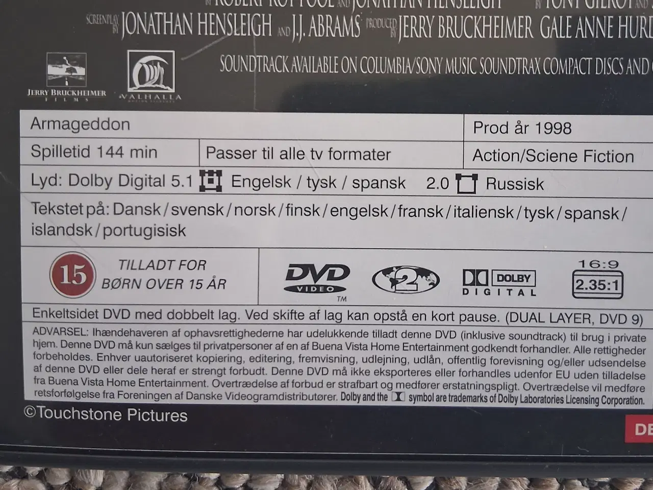 Billede 3 - Armageddon dobbelt dvd 