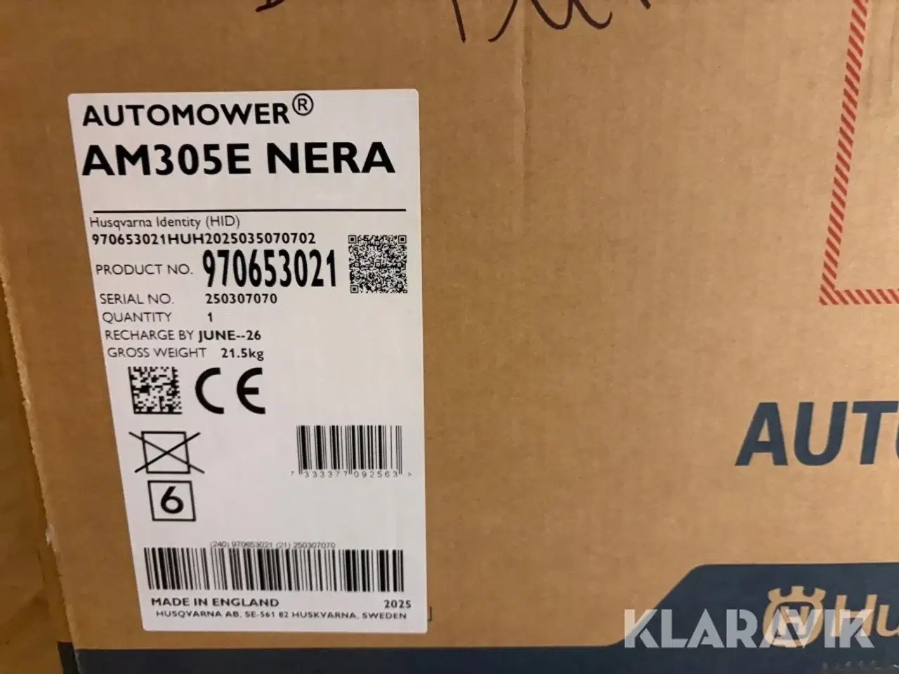 Billede 8 - Græsslåmaskine Husqvarna 305E Nera