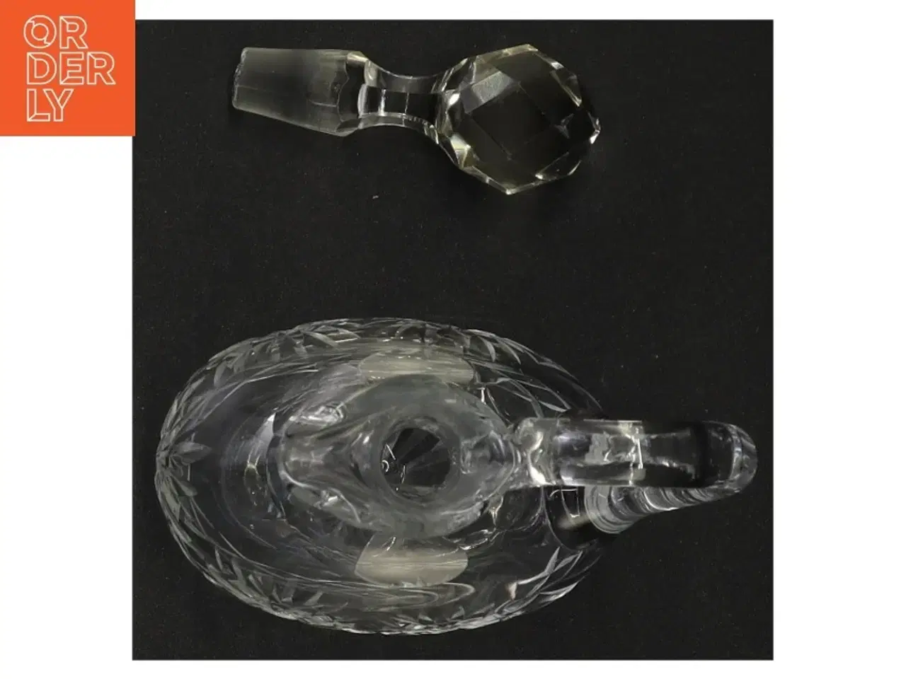 Billede 5 - Karaffel Krystal karaffel med glas prop (str. 15 x 9 cm)