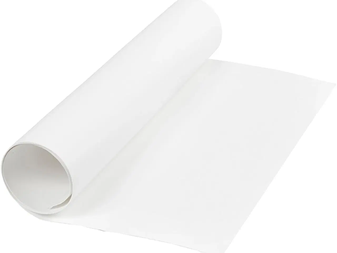 Billede 1 - Læderpapir, B: 50 cm, ensfarvet, 350 g, hvid, 1m/ 1 rl.