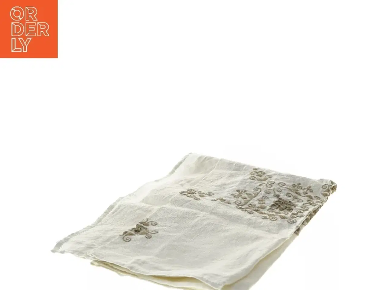 Billede 2 - Broderet dug (str. 85x78 cm)