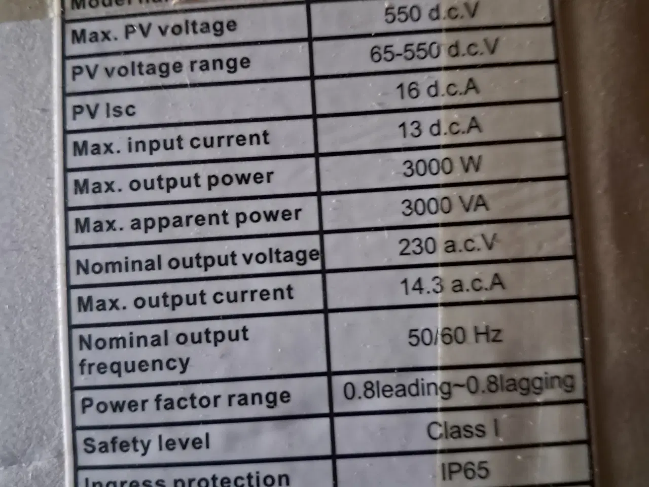 Billede 2 - grovatt inverter til solpaneler