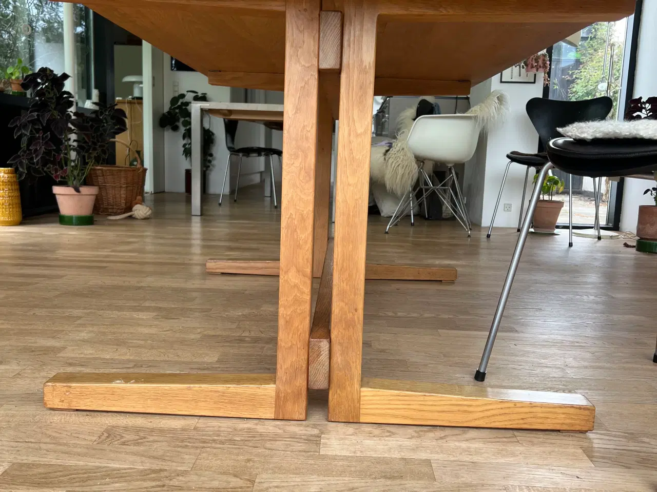 Billede 3 - Snedker spisebord i egetræ