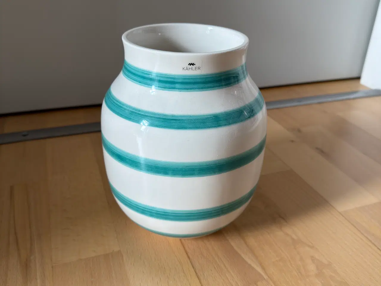 Billede 1 - Kähler Vase grønne striber
