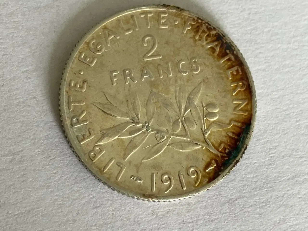 Billede 1 - 2 Francs France 1919