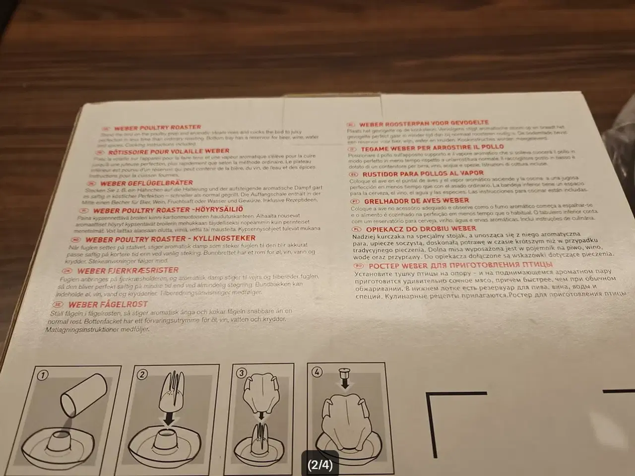 Billede 2 - Fabriksny Weber Poultry Roaster