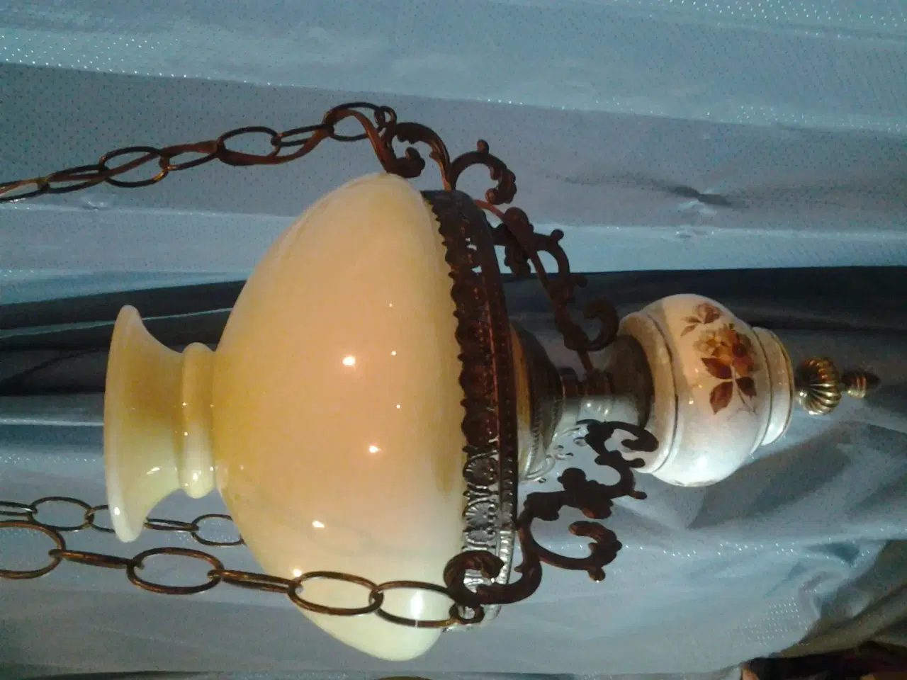 Billede 1 - lampe m.glas kuppel