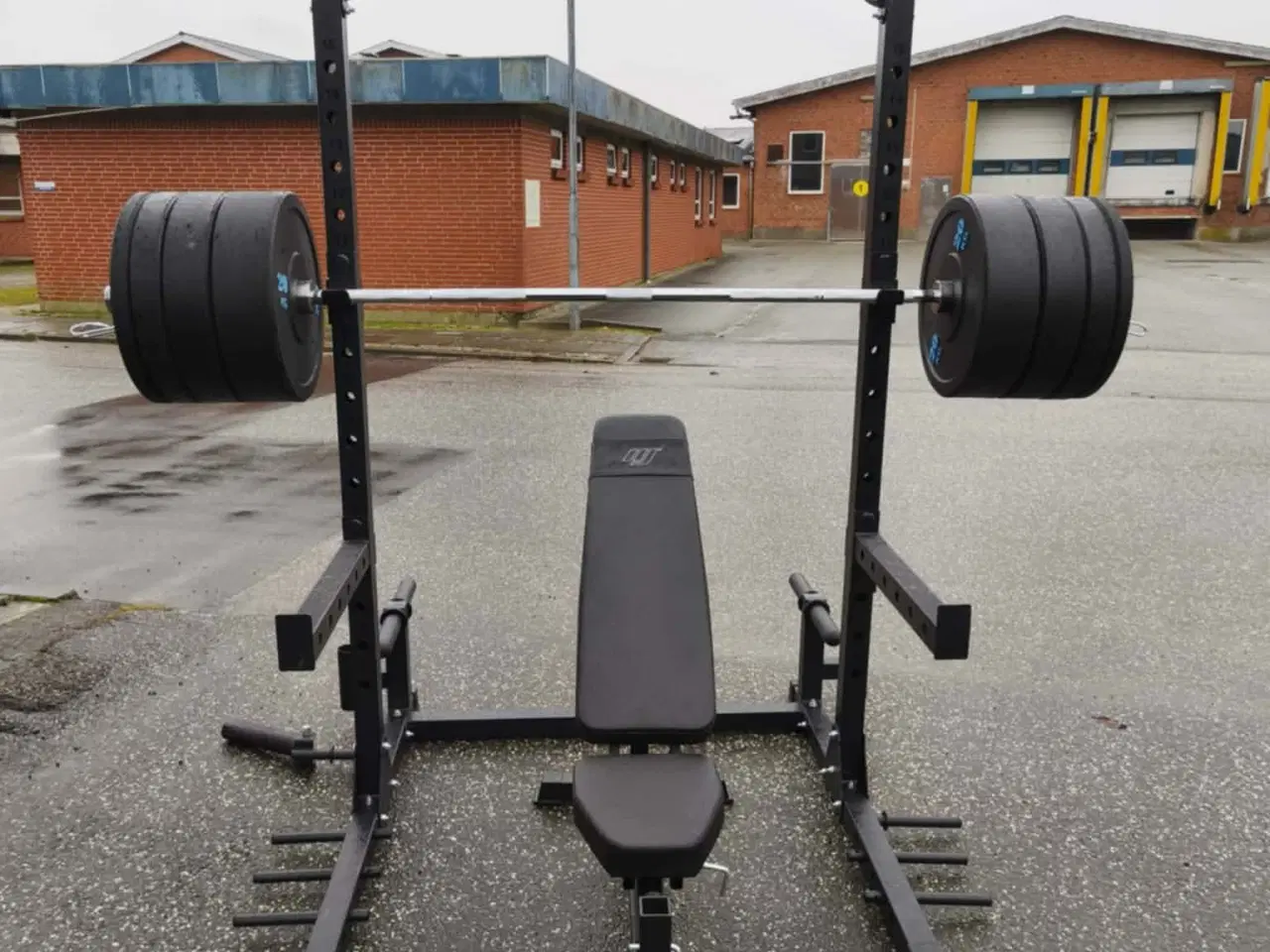 Billede 8 - Komplet Squat Rack Sæt 100kg – Bænk, Ol Stang